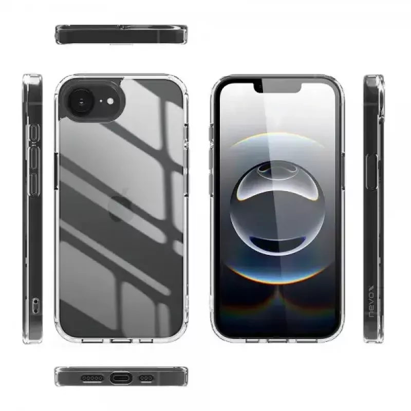 Cover Nevox 2496 mobilā telefona maciņš iPhone 16e 15,5 cm caurspīdīgs