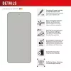 Displex privātuma ekrāna aizsargs (10H) Samsung Galaxy S25 Edge, Eco montāžas rāmis, privātuma filtrs