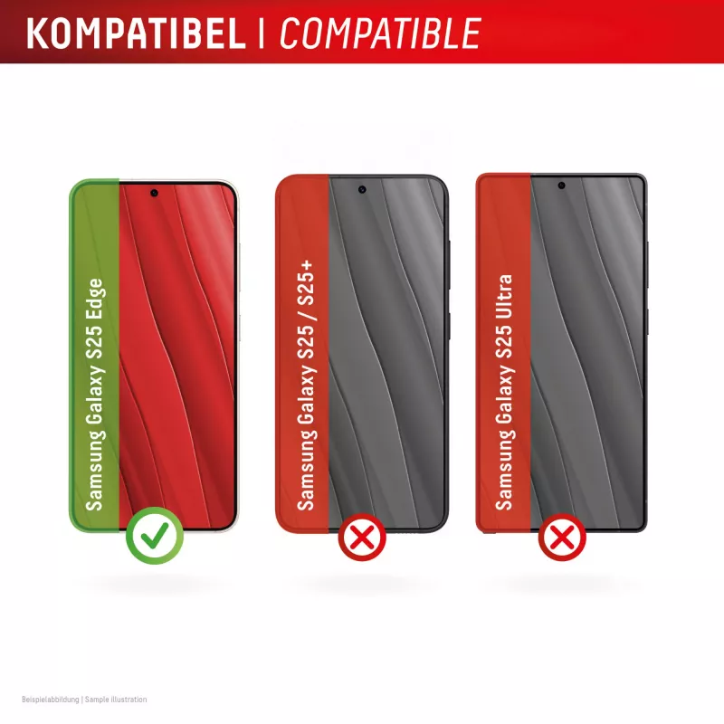 Displex privātuma ekrāna aizsargs (10H) Samsung Galaxy S25 Edge, Eco montāžas rāmis, privātuma filtrs