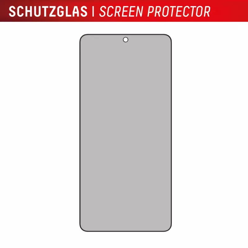 Displex privātuma ekrāna aizsargs (10H) Samsung Galaxy S25 Edge, Eco montāžas rāmis, privātuma filtrs