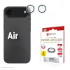 Displex Premium Camera Lens Glass, iPhone Air Glas, 10H, Single Rings, DLC, caurspīdīgs, Quick Mount
