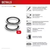 Displex Premium Camera Lens Glass, iPhone Air Glas, 10H, Single Rings, DLC, caurspīdīgs, Quick Mount