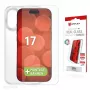 Displex ekrāna aizsargs + maciņš Apple iPhone 17, Eco montāžas rāmis, izturīgs pret skrāpējumiem