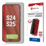 Displex Privātuma ekrāna aizsargs (10H) Samsung Galaxy S24/S25, Eco montāžas rāmis, privātuma filtrs
