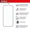 Displex Premium Anti-Reflex ekrāna aizsargs (pretatstarojošs pilna pārklājuma, 10H) Apple iPhone 16 Pro, Eco montāžas rāmis, pilns pārklājums