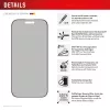 Displex privātuma ekrāna aizsargs (10H) Apple iPhone 16 Pro Max, Eco montāžas rāmis, privātuma filtrs