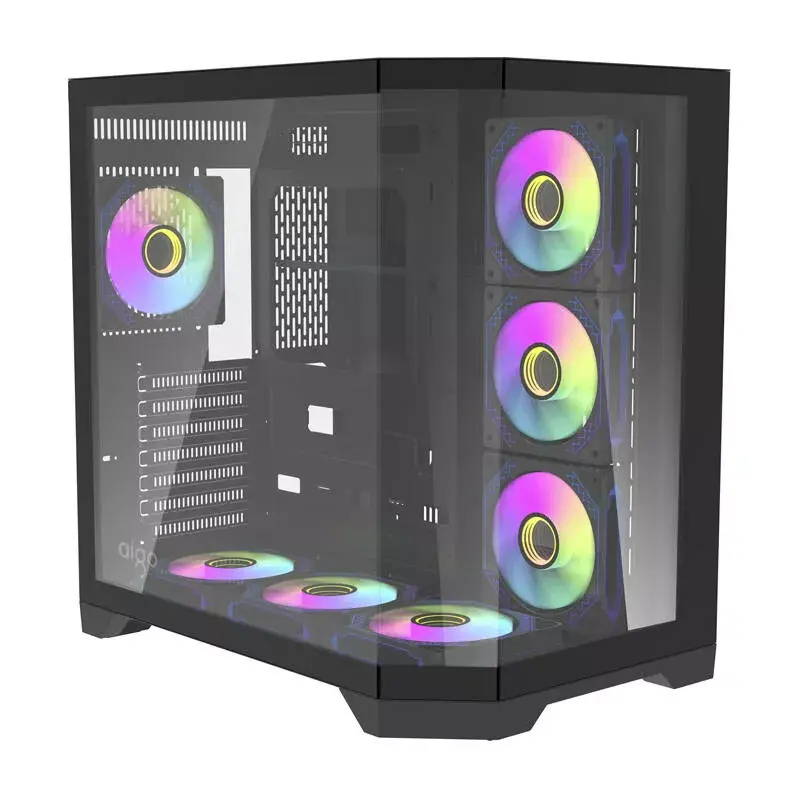 Datora korpuss Darkflash FT418 PRO, ATX, Melns