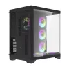 Datora korpuss Darkflash FT418 PRO, ATX, Melns
