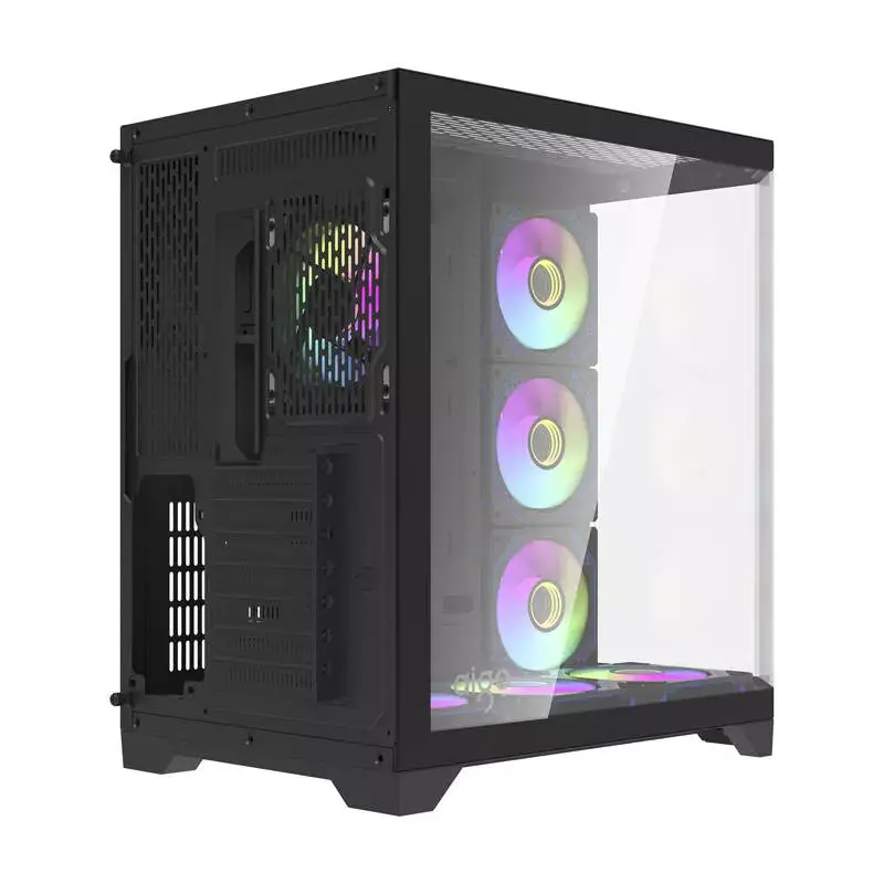 Datora korpuss Darkflash FT418 PRO, ATX, Melns