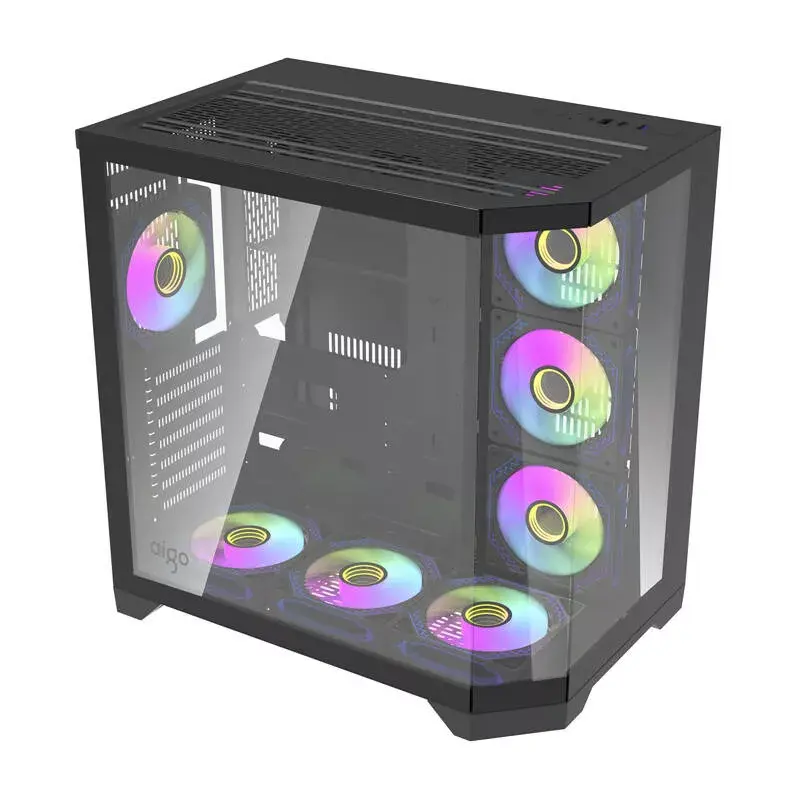 Datora korpuss Darkflash FT418 PRO, ATX, Melns