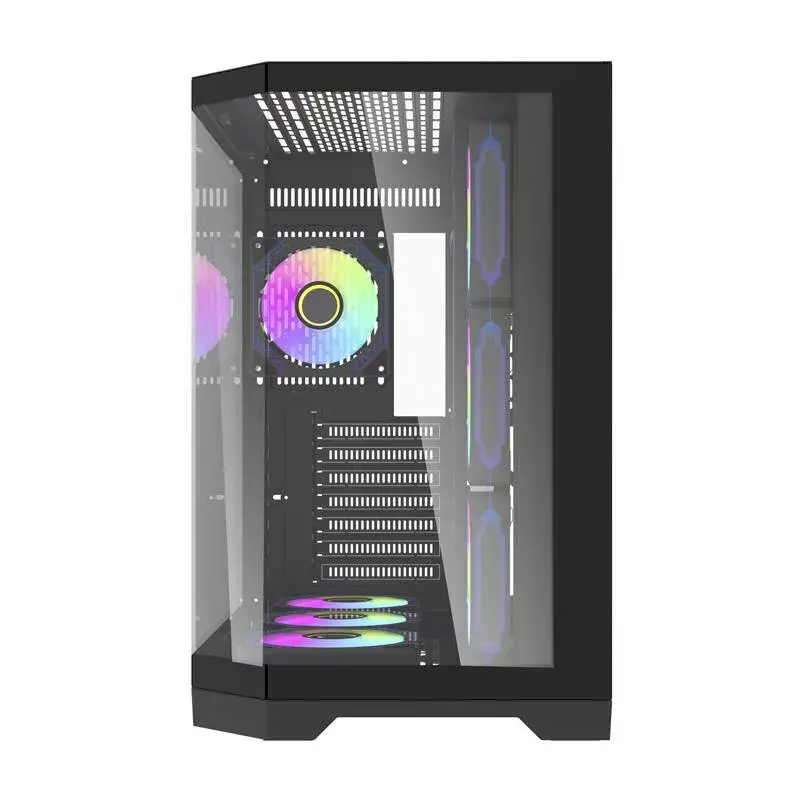 Datora korpuss Darkflash FT418 PRO, ATX, Melns