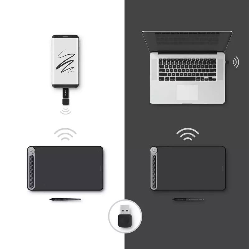Grafikas planšete HUION Q620M melna 5080 lpi 266,7 x 166,7 mm USB