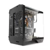 PC korpuss Darkflash DY470 Full Tower — melns, SPCC, atbalsta ITX/ATX, 3,5 collu/2,5 collu HDD, 1x aizmugurējais 120 mm, 120 mm sānu ventilatori