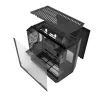 PC korpuss Darkflash DY470 Full Tower — melns, SPCC, atbalsta ITX/ATX, 3,5 collu/2,5 collu HDD, 1x aizmugurējais 120 mm, 120 mm sānu ventilatori