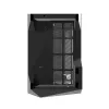 PC korpuss Darkflash DY470 Full Tower — melns, SPCC, atbalsta ITX/ATX, 3,5 collu/2,5 collu HDD, 1x aizmugurējais 120 mm, 120 mm sānu ventilatori