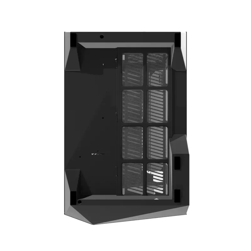 PC korpuss Darkflash DY470 Full Tower — melns, SPCC, atbalsta ITX/ATX, 3,5 collu/2,5 collu HDD, 1x aizmugurējais 120 mm, 120 mm sānu ventilatori