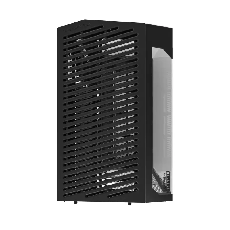 PC korpuss Darkflash DY470 Full Tower — melns, SPCC, atbalsta ITX/ATX, 3,5 collu/2,5 collu HDD, 1x aizmugurējais 120 mm, 120 mm sānu ventilatori