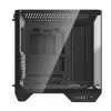 PC korpuss Darkflash DY470 Full Tower — melns, SPCC, atbalsta ITX/ATX, 3,5 collu/2,5 collu HDD, 1x aizmugurējais 120 mm, 120 mm sānu ventilatori