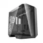 PC korpuss Darkflash DY470 Full Tower — melns, SPCC, atbalsta ITX/ATX, 3,5 collu/2,5 collu HDD, 1x aizmugurējais 120 mm, 120 mm sānu ventilatori