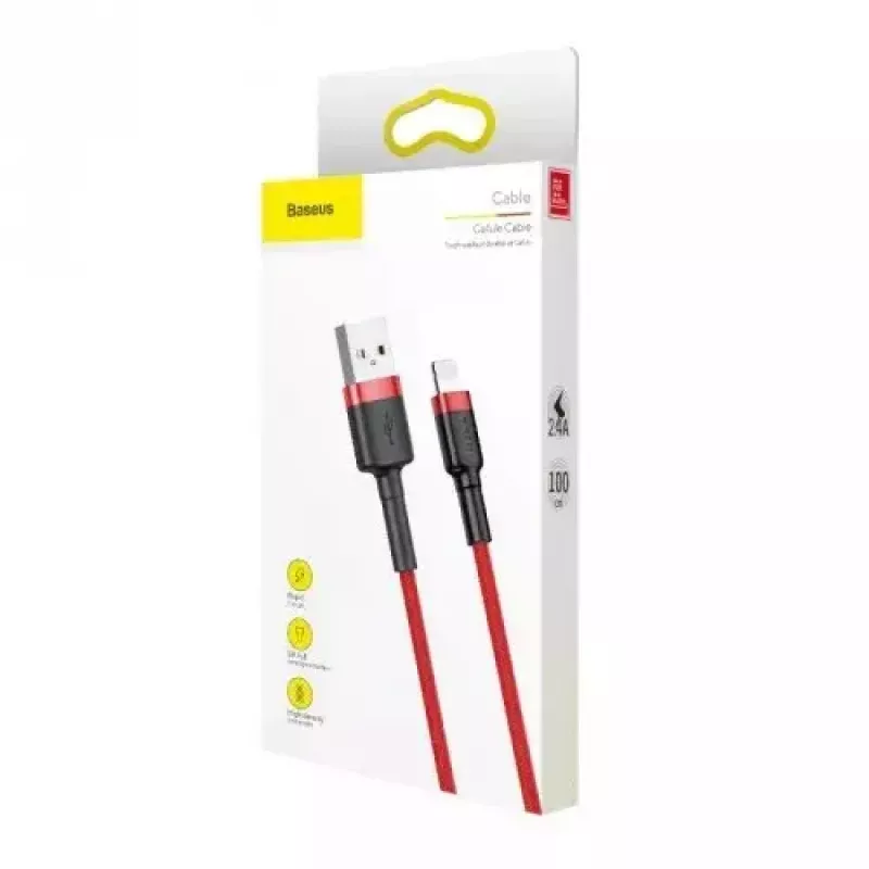 Lightning kabelis Baseus CALKLF-A09 0.5 m Sarkans