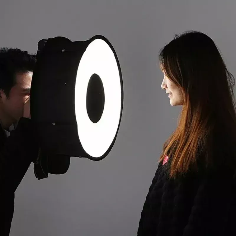 Softbox difuzors Puluz PU5145 45 cm apaļš viegls fotogrāfijas apgaismojumam