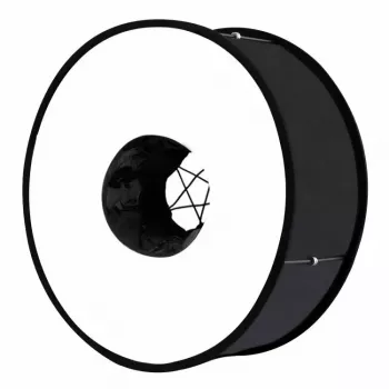 Softbox difuzors Puluz PU5145 45 cm apaļš viegls fotogrāfijas apgaismojumam