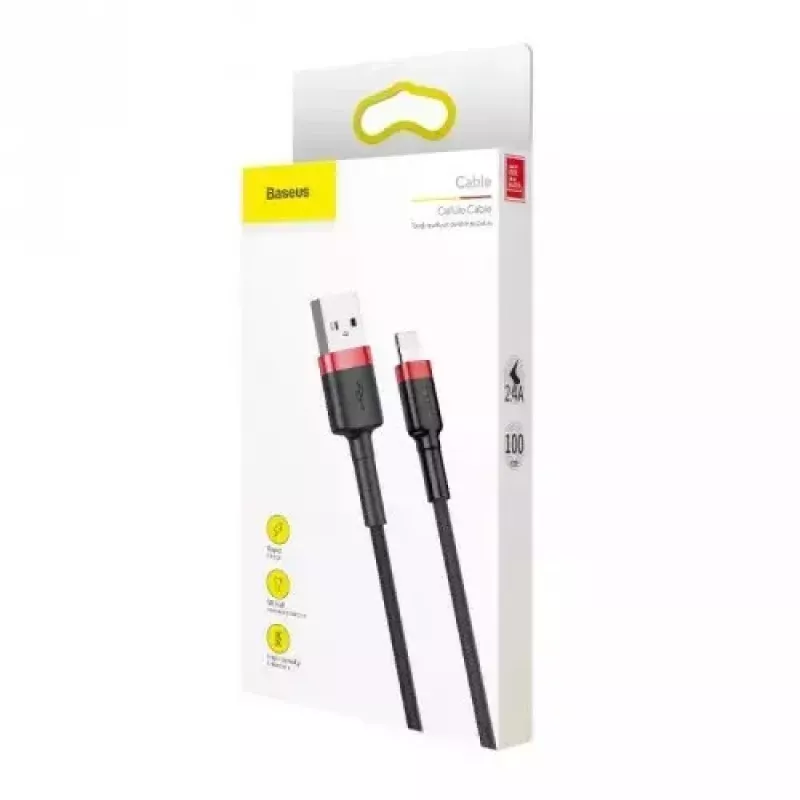 Lightning kabelis Baseus CALKLF-A19 0,5m Melns