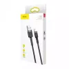 Baseus CALKLF-AG1 neilona datu un uzlādes kabelis USB-C QC3.0 2.4A uz Lightning 0.5m melns, pelēks