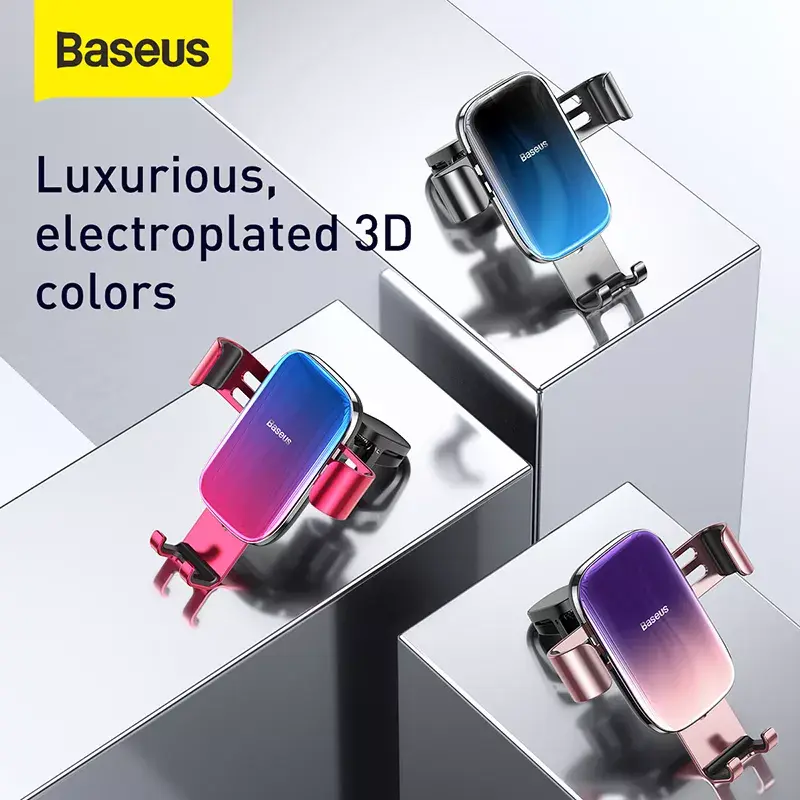 Pasīvs turētājs Baseus Glaze Gravity Mobilais tālrunis Melns