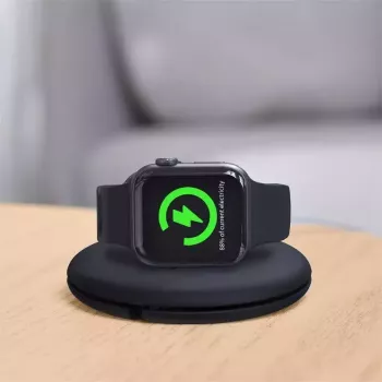 Baseus organizators Apple Watch lādētājam ACSLH-01 — melns, statīvs magnētiskajam uzlādes ripām