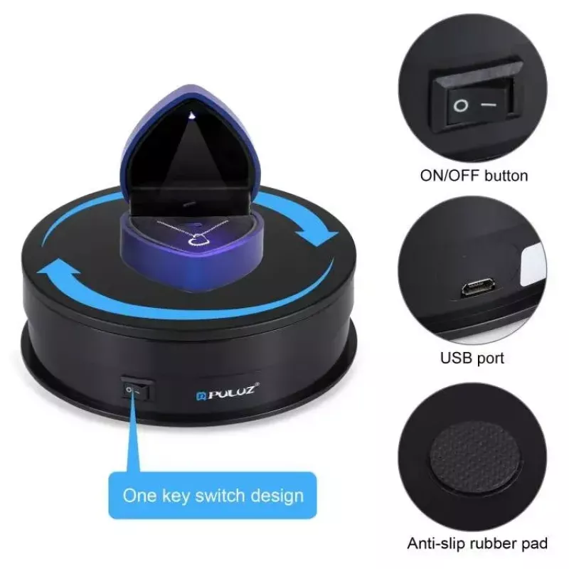 Foto statīvs Puluz PU3048B panorāmas 360° rotācijas platforma Ø15 cm