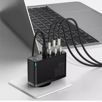 Lādētājs Baseus GaN2 4 porti ātrā lādētāja 100W