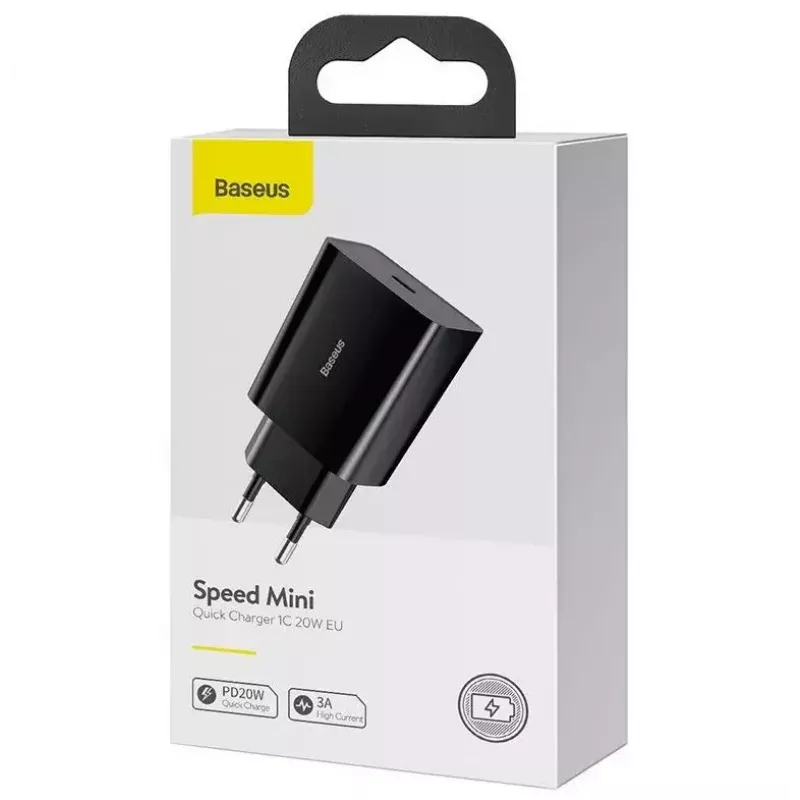 Charger Baseus Speed Mini Smartphone Melns