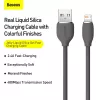 USB 2.0 datu kabelis Baseus Jelly Lightning uz USB-A 1.2 m, melns