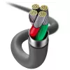 USB 2.0 datu kabelis Baseus Jelly Lightning uz USB-A 1.2 m, melns