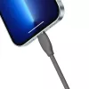 USB 2.0 datu kabelis Baseus Jelly Lightning uz USB-A 1.2 m, melns