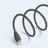 USB 2.0 datu kabelis Baseus Jelly Lightning uz USB-A 1.2 m, melns