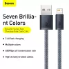 Baseus Dynamic 2m pelēks Lightning–USB A kabelis