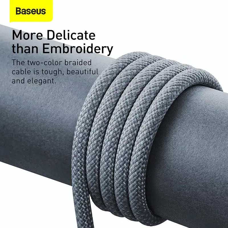 Baseus Dynamic 2m pelēks Lightning–USB A kabelis