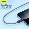 Baseus Dynamic 2m pelēks Lightning–USB A kabelis