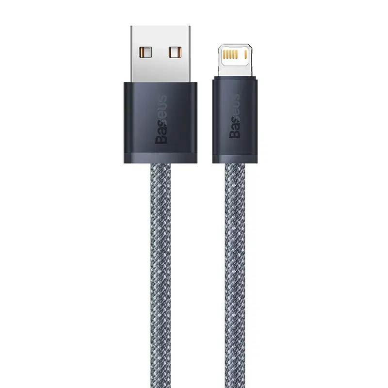 Baseus Dynamic 2m pelēks Lightning–USB A kabelis