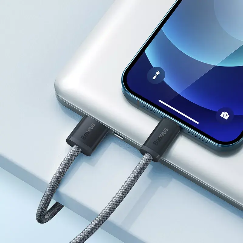 Baseus Dynamic 2m pelēks Lightning–USB A kabelis