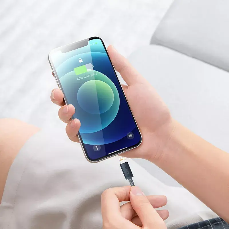 Baseus Dynamic 2m pelēks Lightning–USB A kabelis