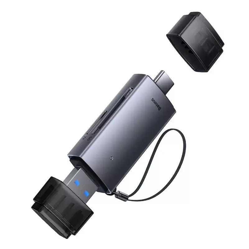 Karšu lasītājs Baseus Memory Card Reader Lite Series WKQX060113 ar USB un USB-C atbalstu