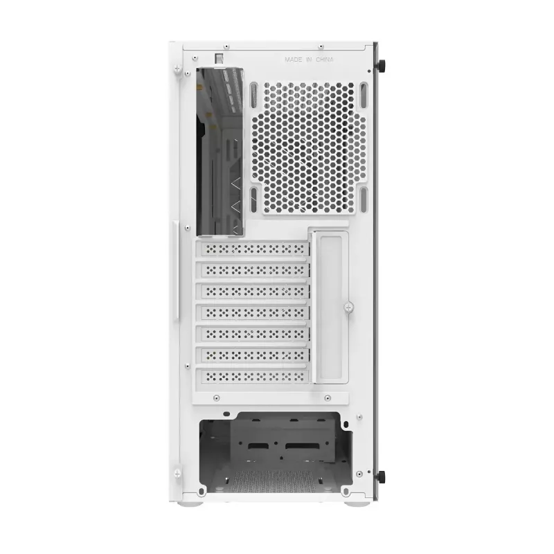 Datora korpuss Darkflash DK351 balta Midi Tower, Micro ATX/ATX/ITX, rūdīts stikls, balts, 200×390×450 mm