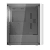 Datora korpuss Darkflash DK351 balta Midi Tower, Micro ATX/ATX/ITX, rūdīts stikls, balts, 200×390×450 mm