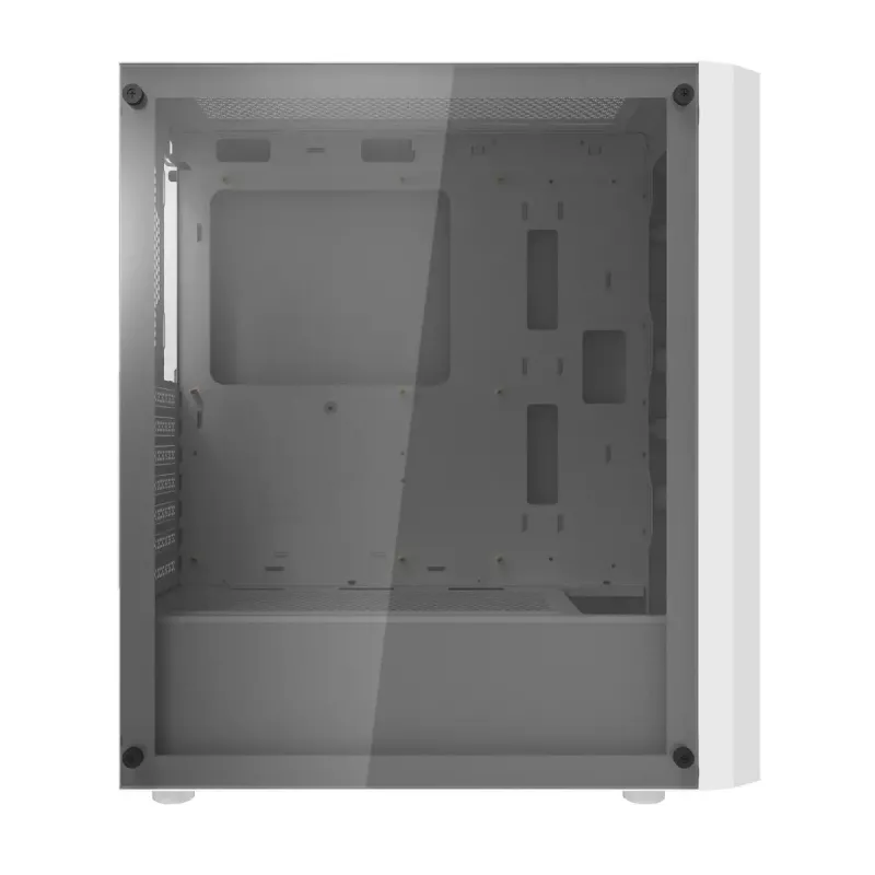 Datora korpuss Darkflash DK351 balta Midi Tower, Micro ATX/ATX/ITX, rūdīts stikls, balts, 200×390×450 mm