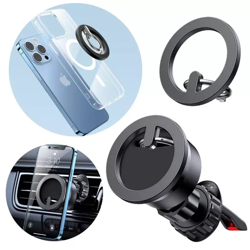 Automašīnas turētājs Joyroom JR-ZS294 2-in-1 magnētisks ar statīvu — melns