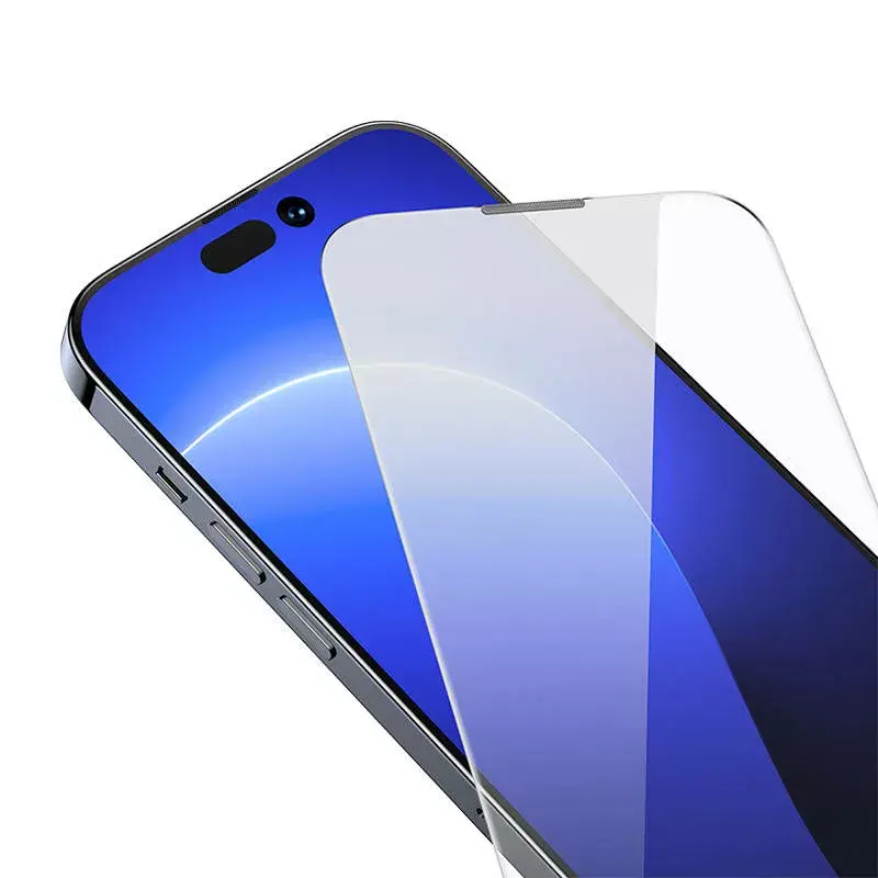 Rūdīta stikla ekrāna aizsargs Baseus Crystal iPhone 14 Pro 0,3 mm, putekļu necaurlaidīgs, 2 gab.