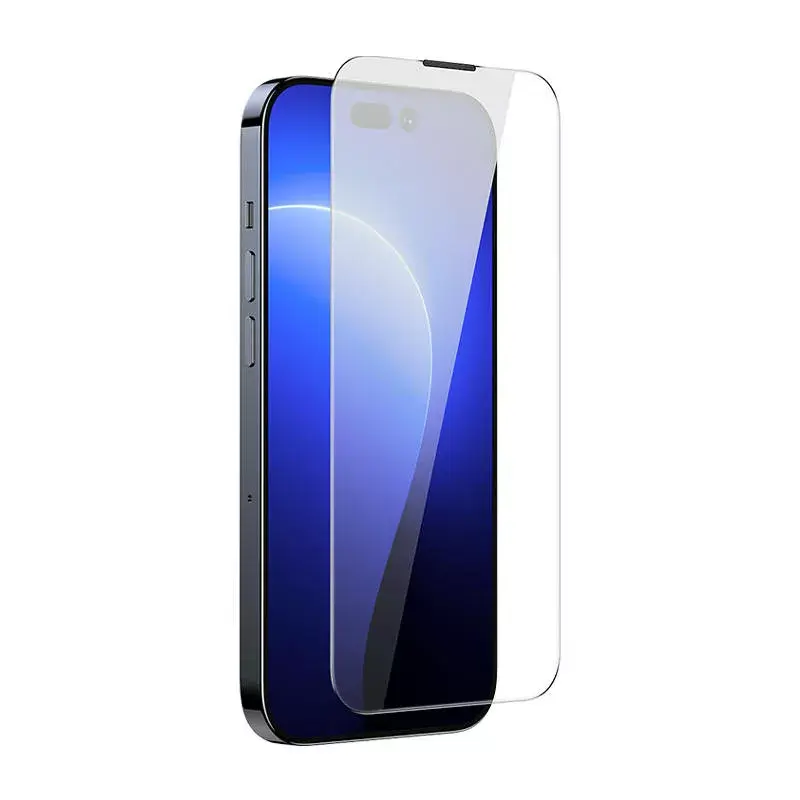 Rūdīta stikla ekrāna aizsargs Baseus Crystal iPhone 14 Pro 0,3 mm, putekļu necaurlaidīgs, 2 gab.